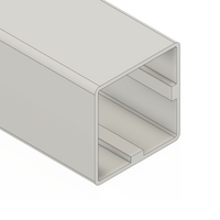 10-5050-0-24IN MODULAR SOLUTIONS EXTRUDED PROFILE<br>50MM X 50MM PROFILE SLEAVE FOR 45MM X 45MM PROFILE, CUT TO THE LENGTH OF 24 INCH
